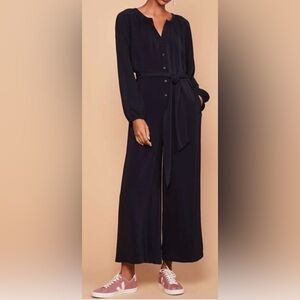 Lou & Grey Black Wide Leg Jumpsuit Romper S